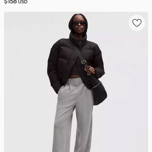 NWT Lululemon Daydrift high rise wide leg trouser herringbone size medium